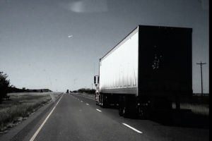 Image of a truck on the highway